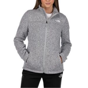 The North Face Women's Heathered Gray Zip Up Jacket